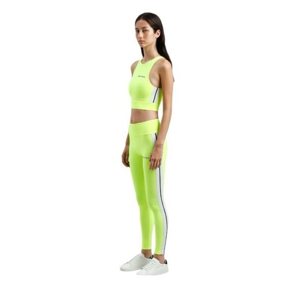 Palm Angels Neon Yellow Leggings New - Picture 1 of 9
